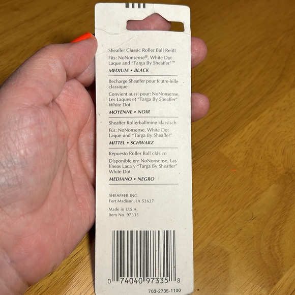 New Sheaffer Classic Roller Ball Refill Medium Black Pen refill No Nonsense USA - Picture 6 of 10